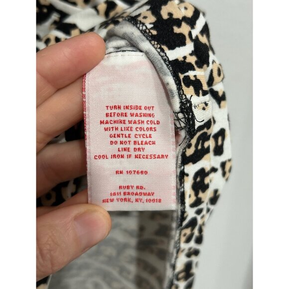 Ruby Rd. Womens Animal Print Long Sleeve Top Size 1X - Picture 6 of 8
